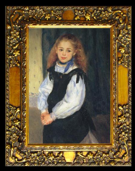 framed  Pierre Renoir Portrait of Delphine Legrand, Ta068
